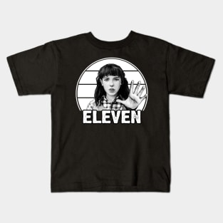 Eleven Stranger Things!! BW Kids T-Shirt